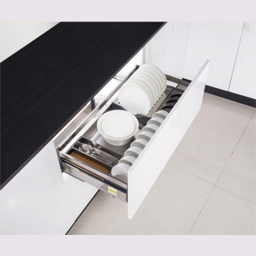 Giá bát đĩa inox hộp gắn cánh Eurogold EU132800