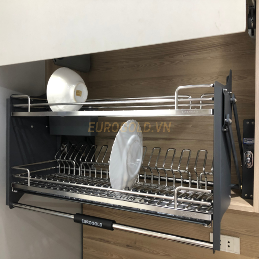 GIÁ BÁT ĐĨA NÂNG HẠ INOX 304 NAN OVAL EUROGOLD EPV9080PRO