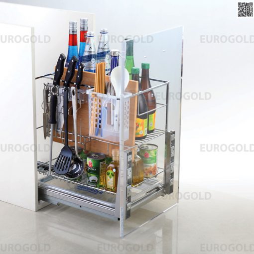 GIÁ DAO THỚT EUROGOLD ERO2040B NAN VUÔNG INOX BÓNG