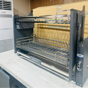 GIÁ BÁT ĐĨA NÂNG HẠ INOX 304 KHUNG MÀU GHI EUROGOLD EVI190 - 114 1 510x510 4