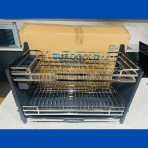 GIÁ BÁT ĐĨA NÂNG HẠ INOX 304 KHUNG MÀU GHI EUROGOLD EVI160 - 116 1 510x510 1