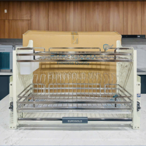 Giá bát đĩa nâng hạ inox 304 khung màu trắng Eurogold EVI160W - 119 510x510 2
