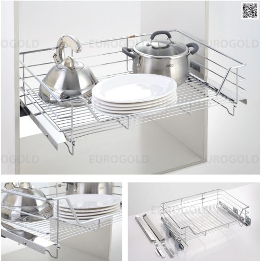 GIÁ XOONG NỒI INOX NAN ÂM TỦ GẮN CÁNH EUROGOLD EG6175