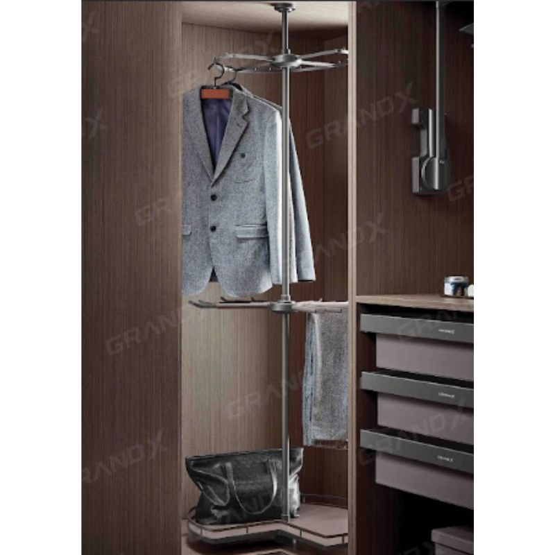 KỆ XOAY GÓC TỦ QUẦN ÁO 270° 3 TẦNG GRANDX XM.270C