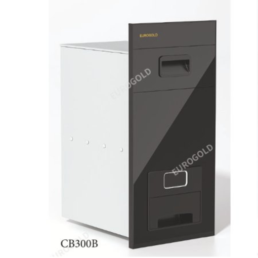 Thùng gạo gương nút nhấn màu đen Eurogold CB300B