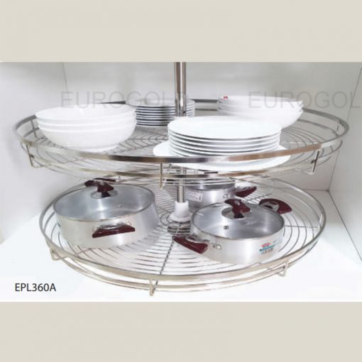 Mâm xoay inox mờ nan dẹt Eurogold EPL360A