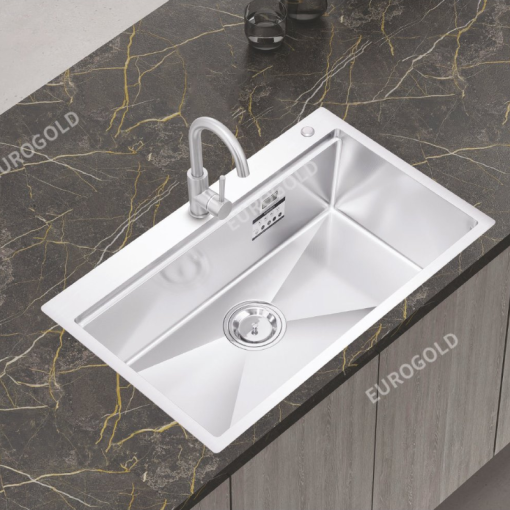 Chậu rửa bát chống xước inox 304 Eurogold EUC18050EA