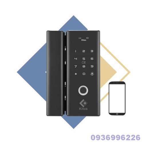 Khoá cửa vân tay dùng cho cửa kính thuỷ lực Kitos KT-GL80 Plus