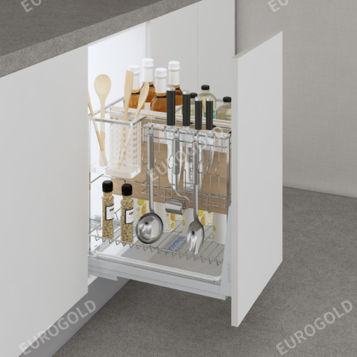 GIÁ DAO THỚT EUROGOLD ERO30430 NAN VUÔNG INOX BÓNG