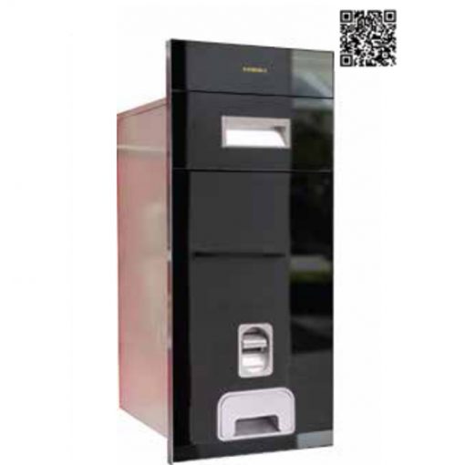 Thùng gạo gương nút nhấn Eurogold B303 (Black)