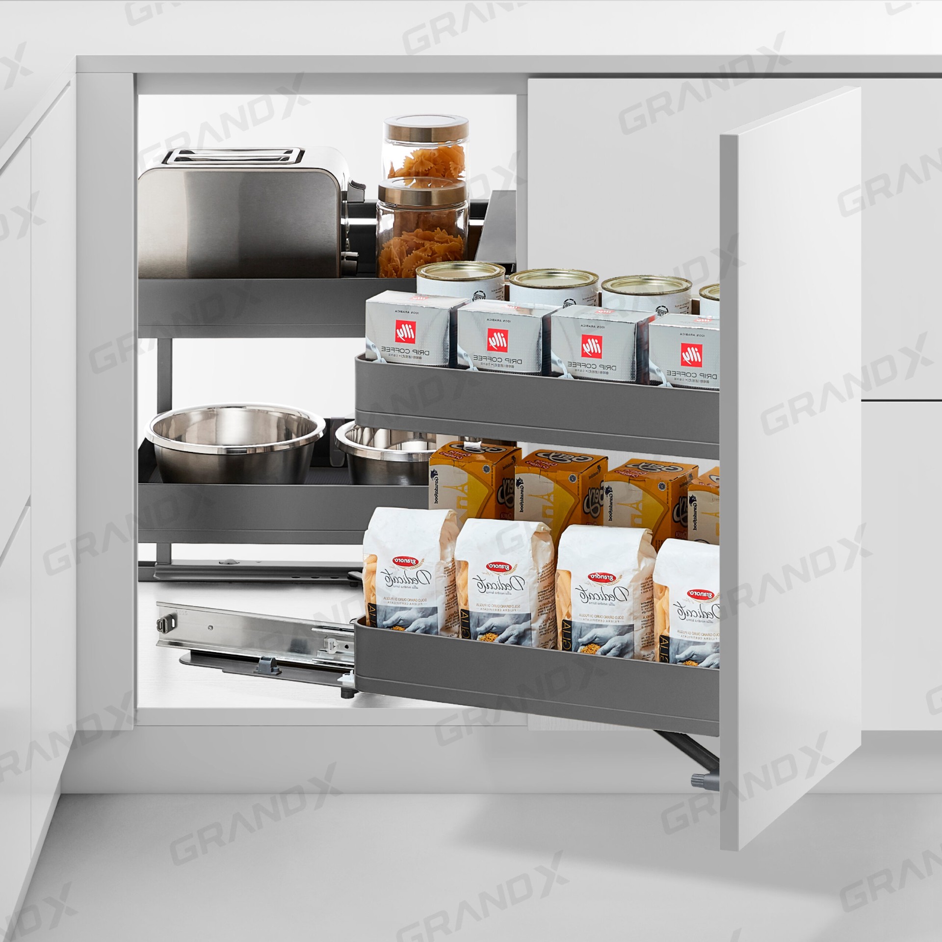 KỆ GÓC LIỀN HOÀN GRANDX XMC.45TL-45TR 45CM