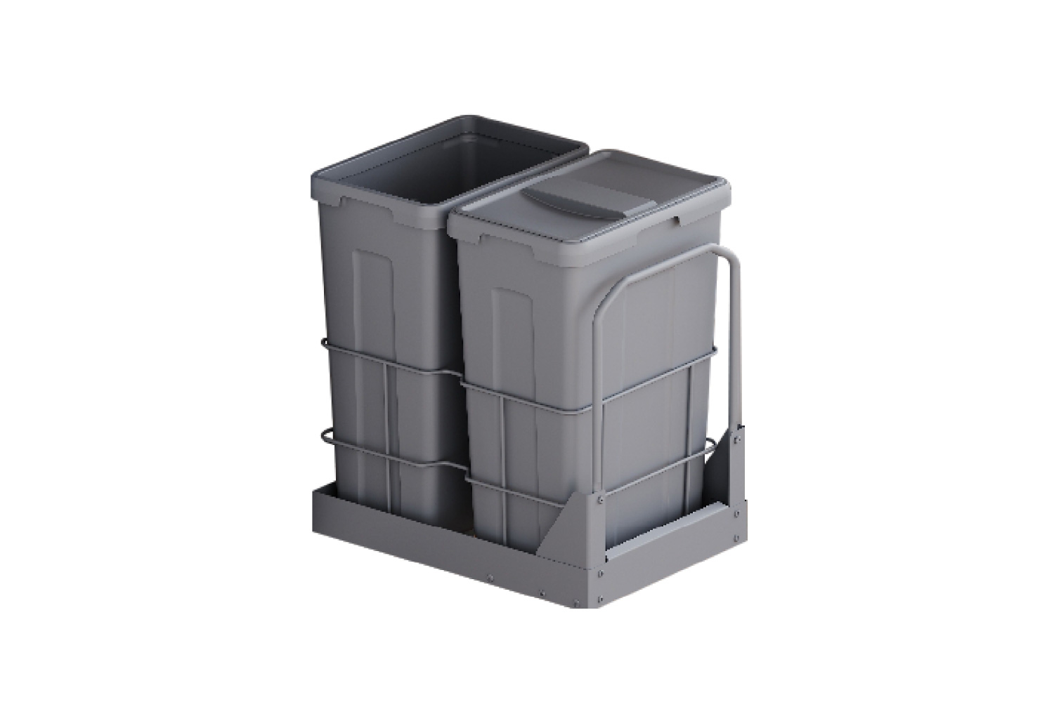 THÙNG RÁC ĐÔI CỠ LỚN LẮP ÂM TỦ CÁNH KÉO GRANDX XW.D40M 40CM