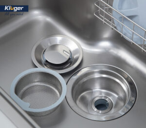 HÌNH ẢNH THỰC TẾ CỦA BÁT RÁC INOX KLUGER KS 185J
