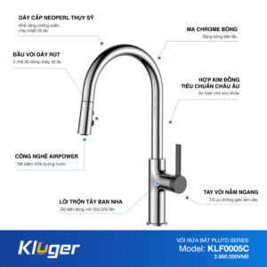VÒI RỬA CHÉN KLUGER KLF0005C