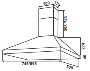 MÁY HÚT MÙI PHỄU KAFF KF-PYRA750 - 16 3