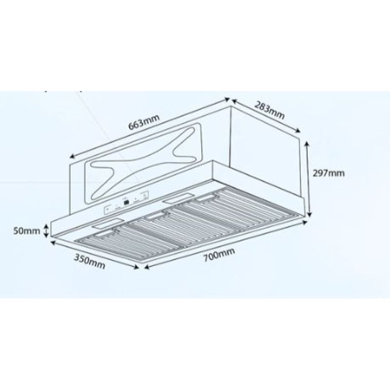 MÁY HÚT MÙI ÂM TỦ KOCHER TURBO X-350D -