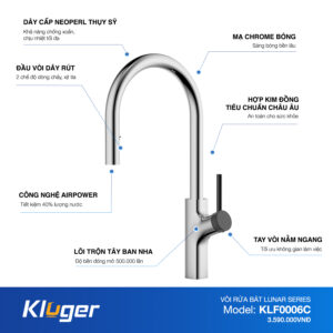 VÒI RỬA CHÉN KLUGER KLF0006C