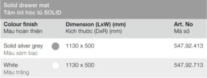 TẤM LÓT HỘC TỦ BẾP HAFELE SOLID 547.92.413 - 1710490740 tam lot tu hafele solid mh