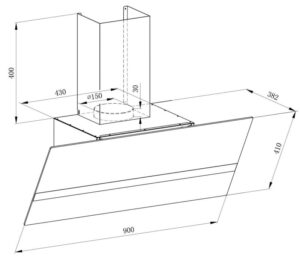 MÁY HÚT MÙI PHẲNG KAFF KF-LUX-AT90FH-WH - 19 9