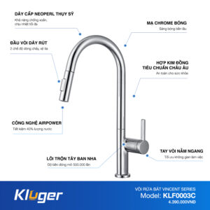 VÒI RỬA CHÉN KLUGER KLF0003C