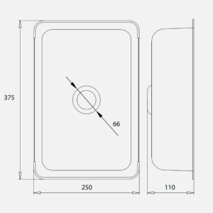 KÍCH THƯỚC CHẬU RỬA NHỎ INOX KLUGER KSWB 401FB