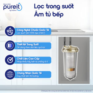 PUREIT LÕI LỌC TRONG SUỐT ÂM TỦ BẾP - 28