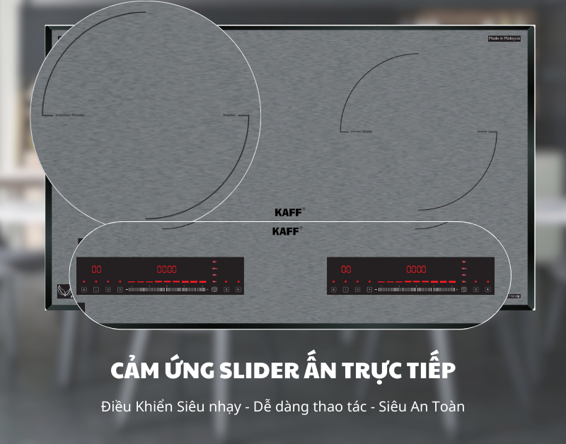 BẾP TỪ ĐÔI KAFF KF-GT70038II