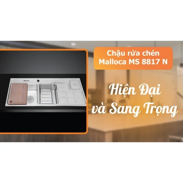 CHẬU RỬA CHÉN MALLOCA MS 8817 N