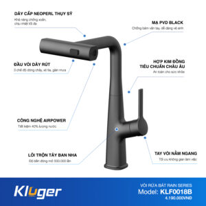 VÒI RỬA CHÉN KLUGER KLF0018B