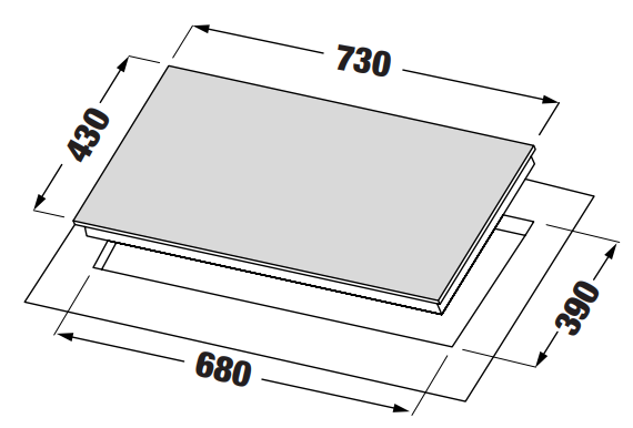 KÍCH THƯỚC BẾP TỪ THÔNG MINH KAFF KF-LCD2IG