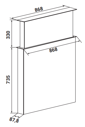 KÍCH THƯỚC MÁY HÚT MÙI ÂM ĐÁ KAFF KF-AT900