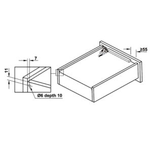 Ray âm Hafele Matrix UM, mở toàn phần, nhấn mở, bao gồm bas lắp đặt - 433 32 071 72 73 74 75 76 dimd1 fabc3068 ce4d 4dd8 a817 524ff03230ef 457x431 crop center