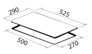 BẾP TỪ DOMINO KAFF KF-H33DIS - 48 6