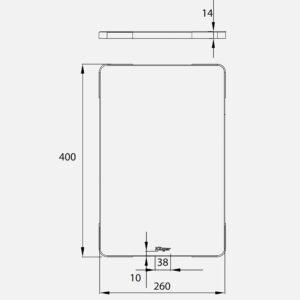 KÍCH THƯỚC THỚT INOX KLUGER KCB 121FB
