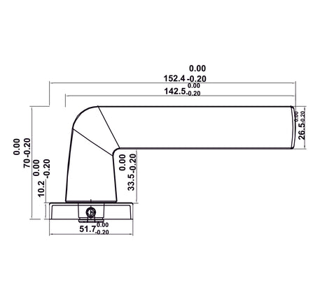 Bộ khóa tay nắm gạt DIY Hafele, Set A - 499 63
