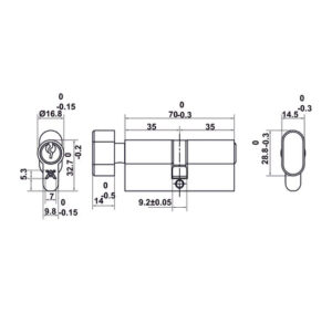 Bộ khóa tay nắm gạt DIY Hafele, Set D - 499 63 624 25 26 27 28 29 30 31 dimd2 457x431 crop center
