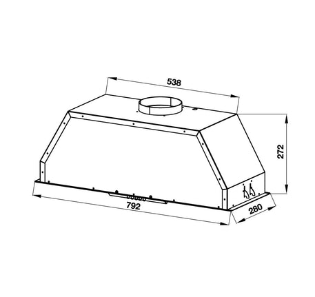 MÁY HÚT MÙI ÂM TỦ HAFELE HH-BI79A (533.80.038)