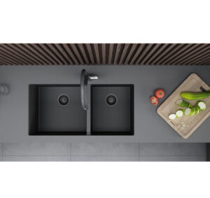 CHẬU INOX HAFELE HS21-SSN2S90 MÀU ĐEN 567.96.310 - 567 96 310 apic 457x431 crop center