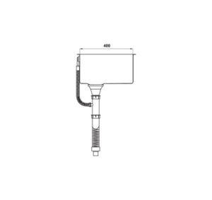 CHẬU INOX HAFELE HS21-SSN2S90 MÀU ĐEN 567.96.310 - 567 96 310 dimd3 457x431 crop center