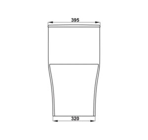 Bồn cầu một khối Hafele Sapporo - 588 79 409 dimd 3 457x431 crop center