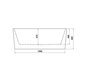 Bồn tắm độc lập Hafele - Nagoya hình bầu dục 1700 - 588 99 620 dimd 1 457x431 crop center
