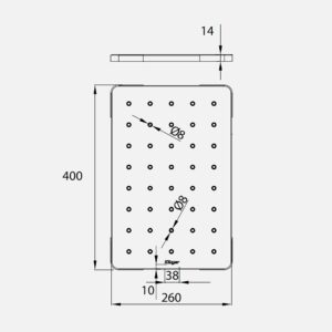 KÍCH THƯỚC THỚT INOX KLUGER KCB 131FB