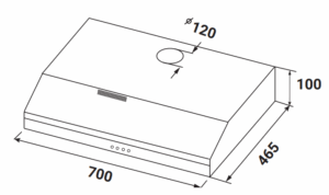 MÁY HÚT MÙI KAFF KF-SL70KW  - 8 1
