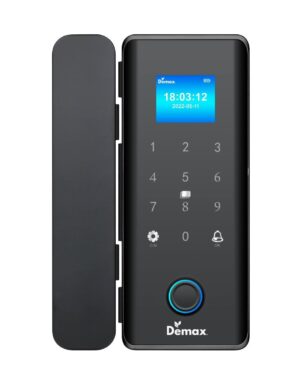 Khóa vân tay cửa kính cường lực Demax SL800 G Black App Wifi của Đức