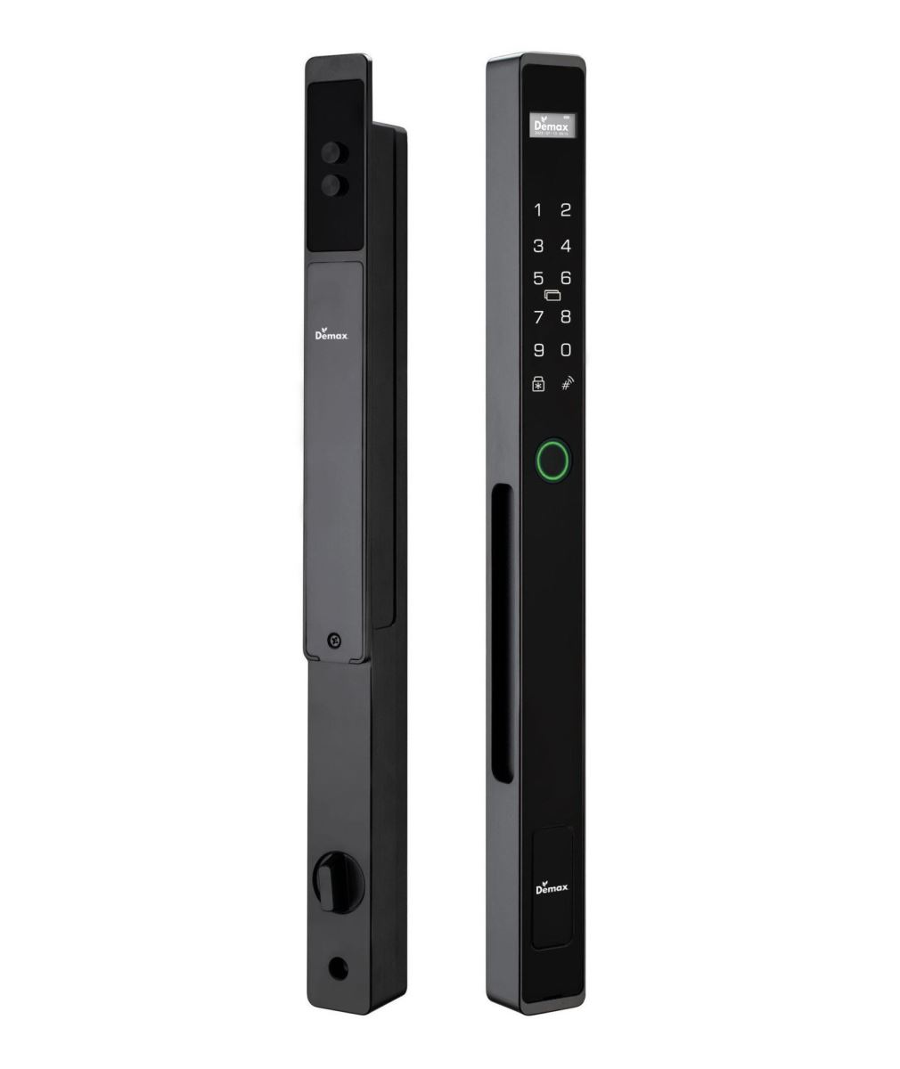 Khoá cửa nhôm vân tay Demax SL808 BL CNC chống nước, App wifi, Remote
