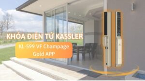 KHÓA THÔNG MINH CỬA NHÔM KASSLER KL 599 VF CHAMPAGNE GOLD APP - 888 1