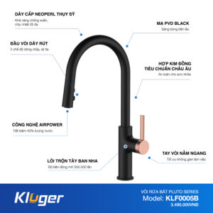 VÒI RỬA CHÉN KLUGER KLF0005B