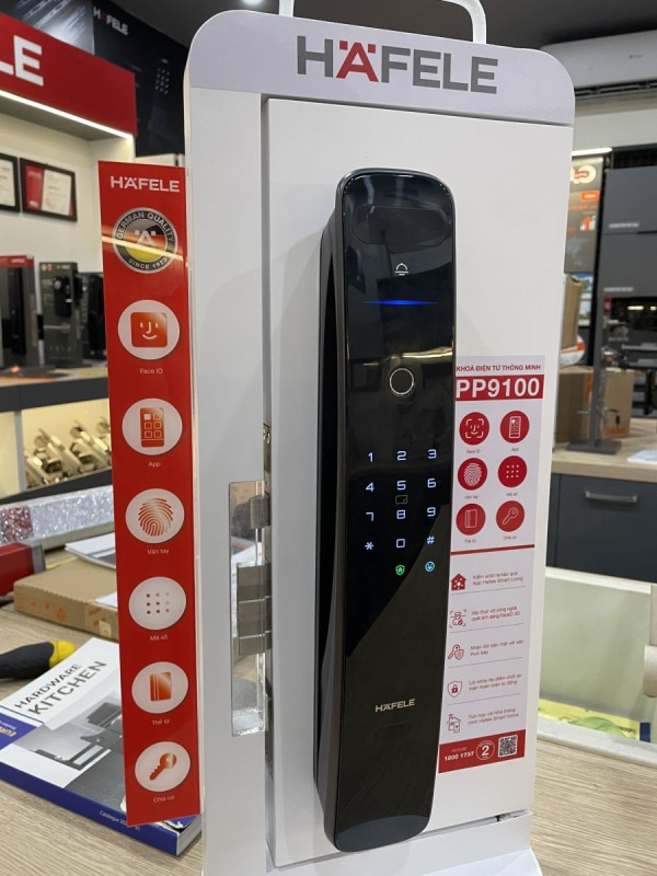 KHÓA ĐIỆN TỬ HAFELE PP9100 MÀU ĐEN 912.20.697