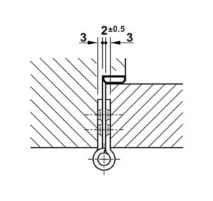 Bản lề lá Hafele chống cháy - 2 vòng bi - 926 98 040 dimd2 457x431 crop center
