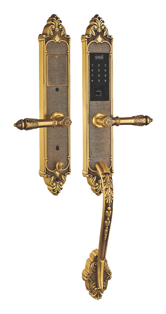KHOÁ VÂN TAY TÂN CỔ KASSLER KL 969C GOLD CHỐNG MƯA